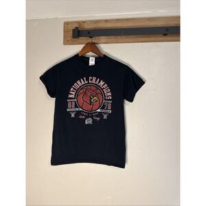 Louisville Cardinals Basketball National Champions 2013 T Shirt Men Black Small